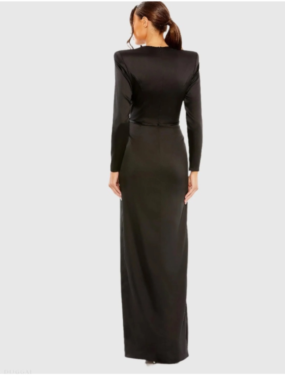 MAC DUGGAL black evening gown size 8 - Picture 2 of 3